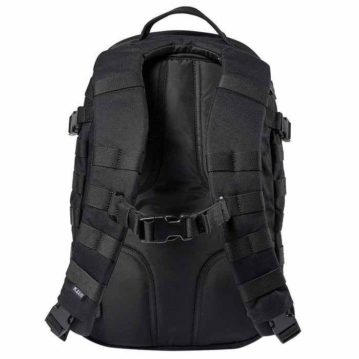 Rear of 5.11 Rush 12 2.0 Backpack Black