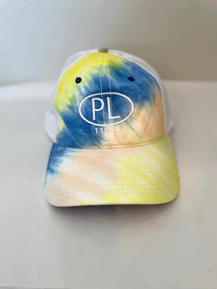 Blue/Yellow Tie Dye Mesh