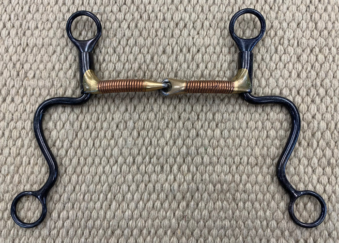 BIT - DT123 - Dutton Long Calvary Copper Wrap Snaffle