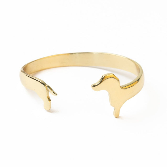 Abigail Dachshund Cuff Bracelet Brass Cuff