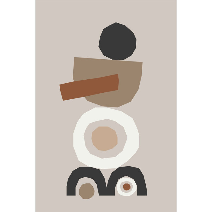 Abstract Composition On White Background, Digital Art