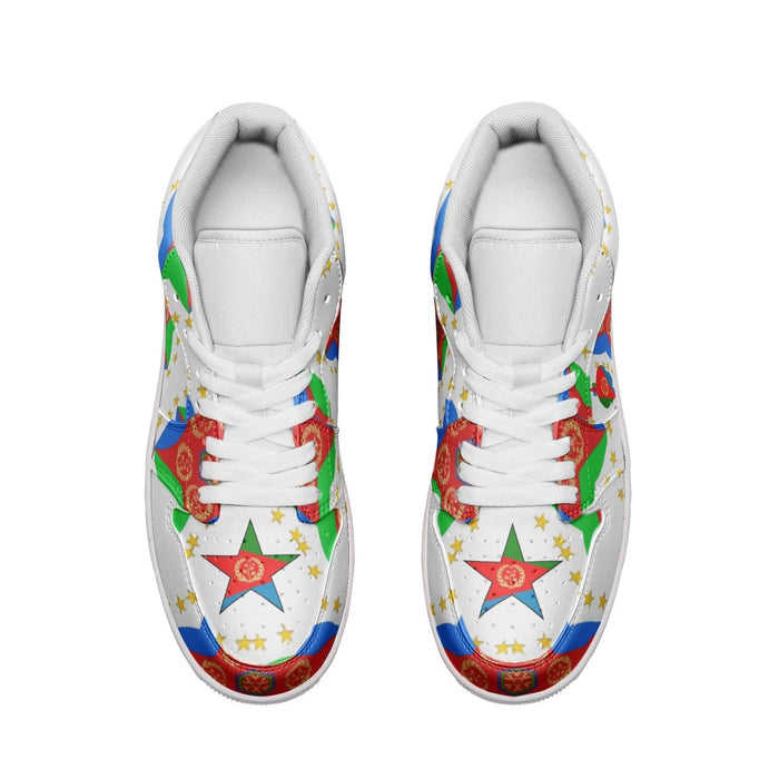 Afro Unisex Low Top Leather Sneakers - Natna Shop