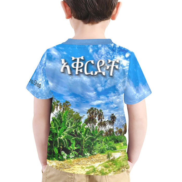 Agordeche Agordat Eritrean original Kid T-Shirt Little Boys' All Over Print Crew Neck T-Shirt (Model T40-2)
