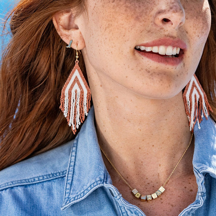 Alice Cowboy Boot Post Earrings Brass