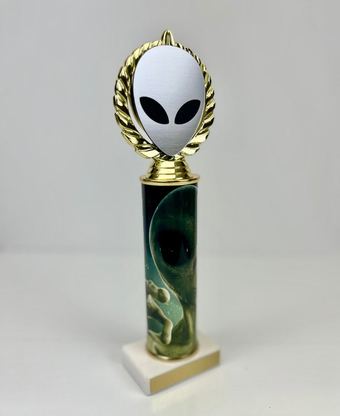Alien Vector Cut Logo Custom Column Trophy - Schoppy's Since 1921