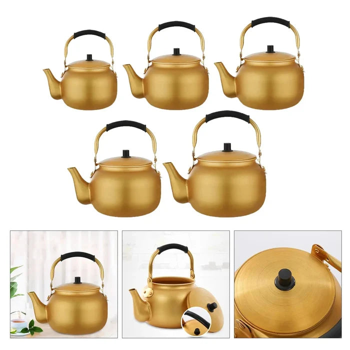 8L large capacity aluminum kettle for camping groups