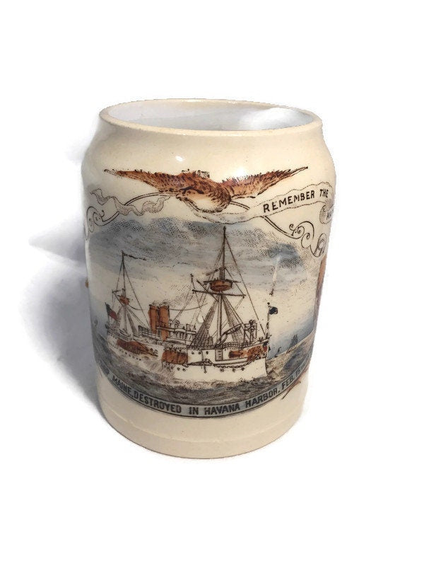 Antique Remember the Maine Mug at Duckwells