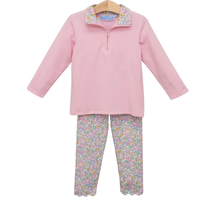 Autumn Blooms 1/4 Sleeve Pullover Set