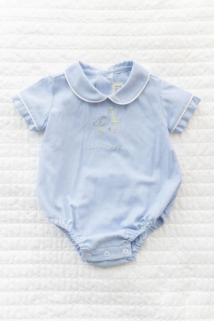 Baby Brother Embroidered Bubble
