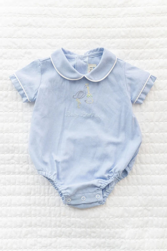 Baby Brother Embroidered Bubble