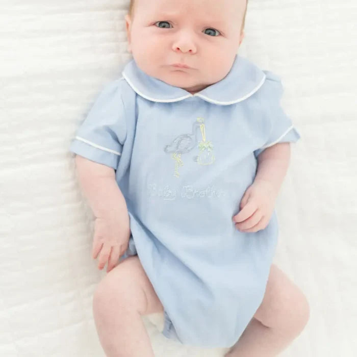 Baby Brother Embroidered Bubble