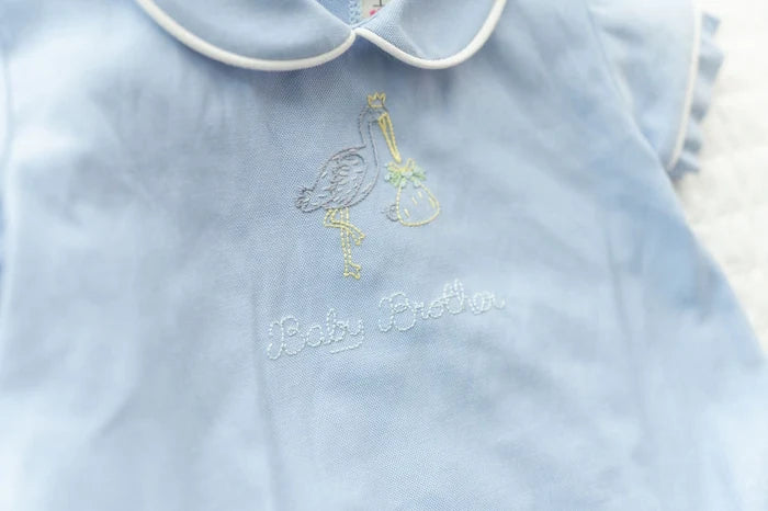 Baby Brother Embroidered Bubble