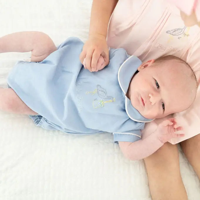 Baby Brother Embroidered Bubble