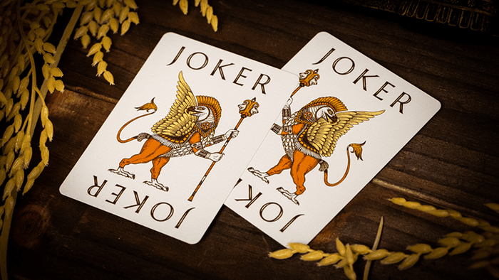 PlayingCardDecks.com-Babylon Golden Wonders Foiled Playing Cards TPCC