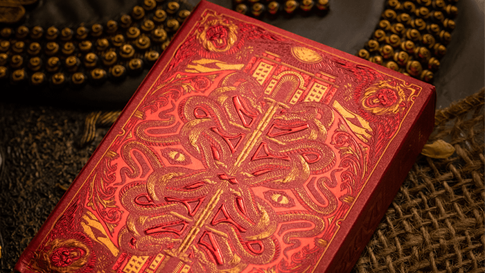 PlayingCardDecks.com-Babylon Ruby Red Playing Cards TPCC