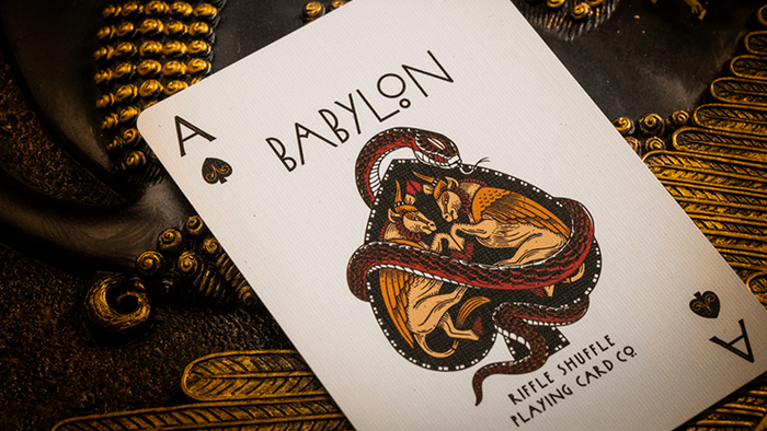 PlayingCardDecks.com-Babylon Ruby Red Playing Cards TPCC