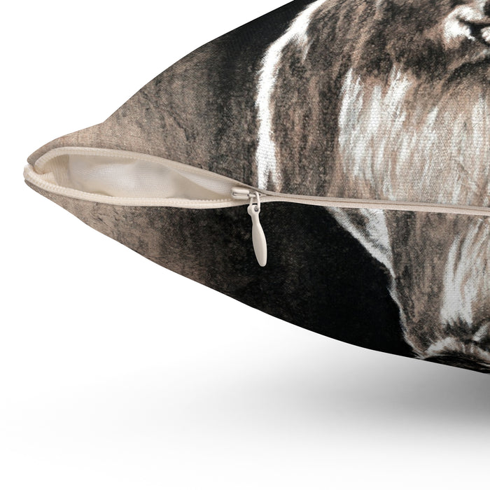 "Backlit Buck" Square Pillow.