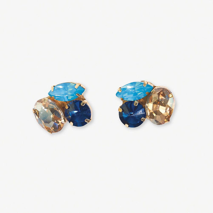 Bailey Mixed Post Earrings Blue Earrings