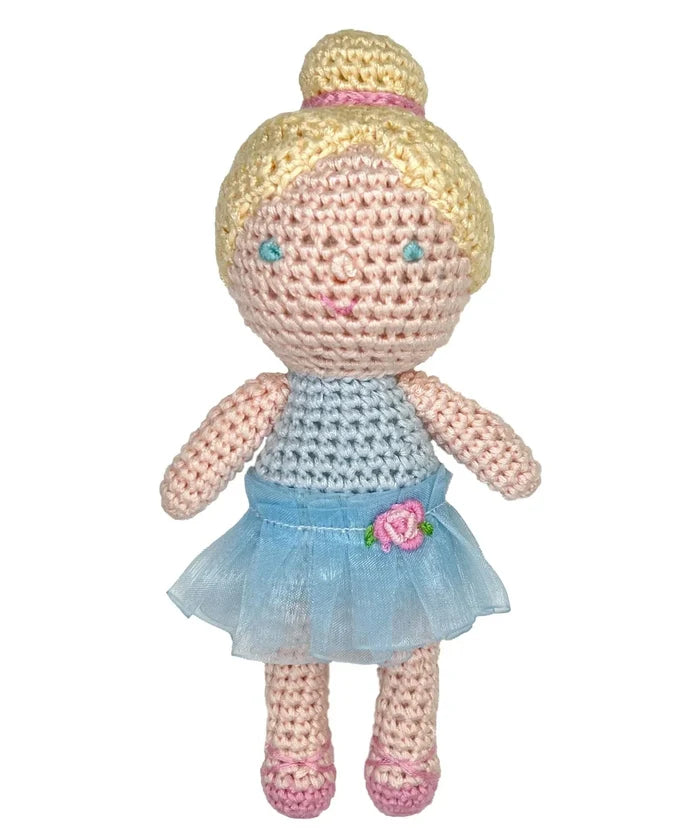 Ballerina Bamboo Crochet Rattle