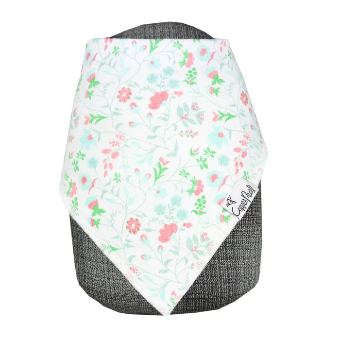 Claire White w Blue Whispy Floral