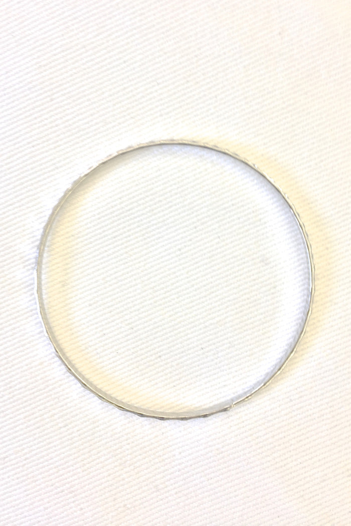 Diane Kroe Silver Bronze Bangle Bracelet