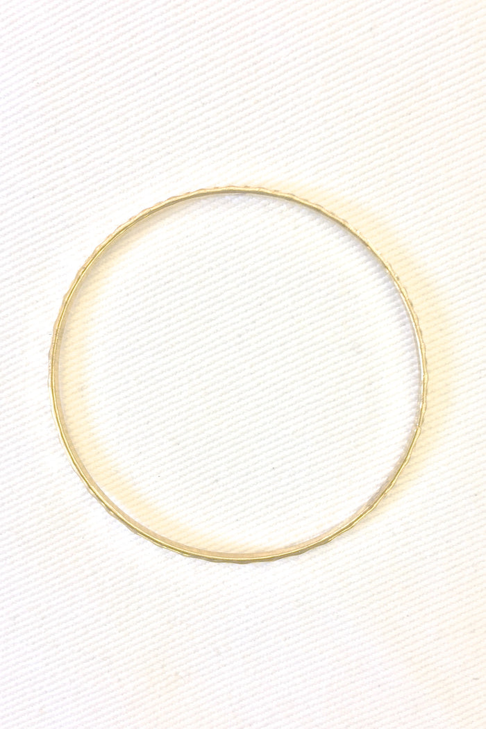 Diane Kroe Gold Bronze Bangle Bracelet