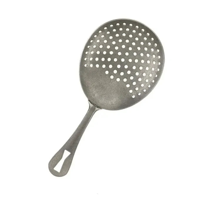 1276 Vintage Barfly Julep Vintage Strainer on white background.