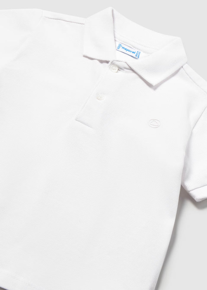 Basic White SS Polo Shirt