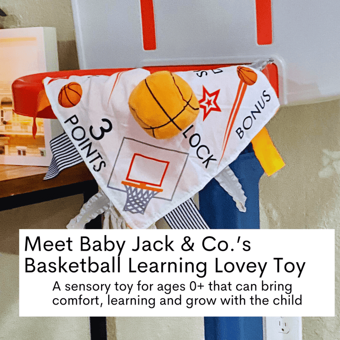 Basketball Baby Learning Lovey Tag Stroller Toy