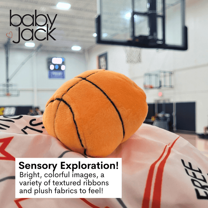 Basketball Baby Learning Lovey Tag Stroller Toy