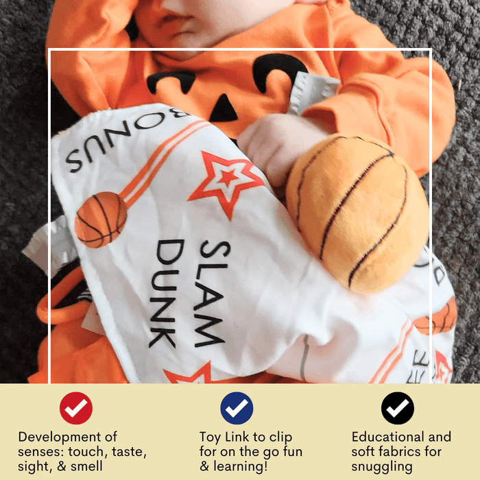 Basketball Baby Learning Lovey Tag Stroller Toy