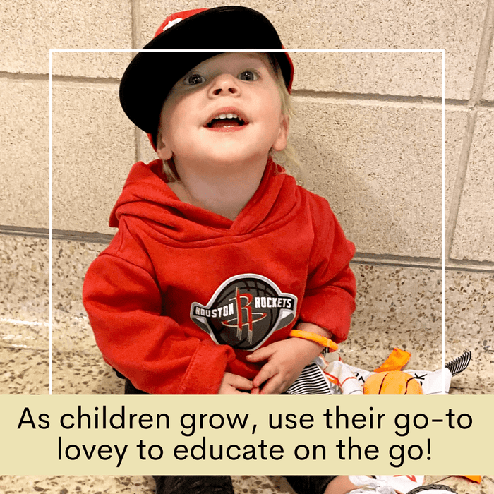 Basketball Baby Learning Lovey Tag Stroller Toy