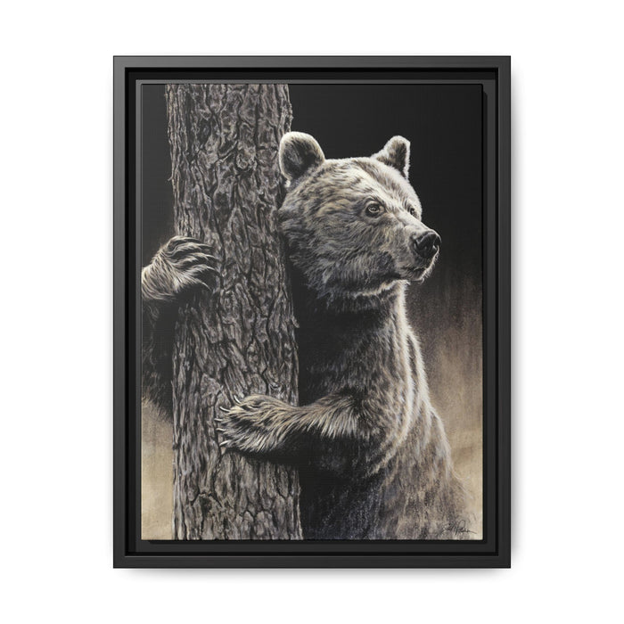 "Bear Hug" Framed Canvas