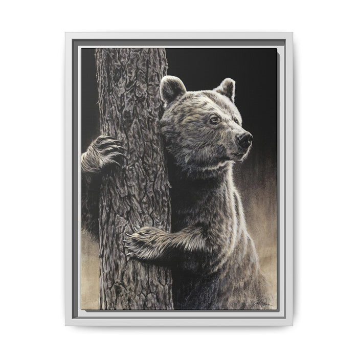 "Bear Hug" Framed Canvas