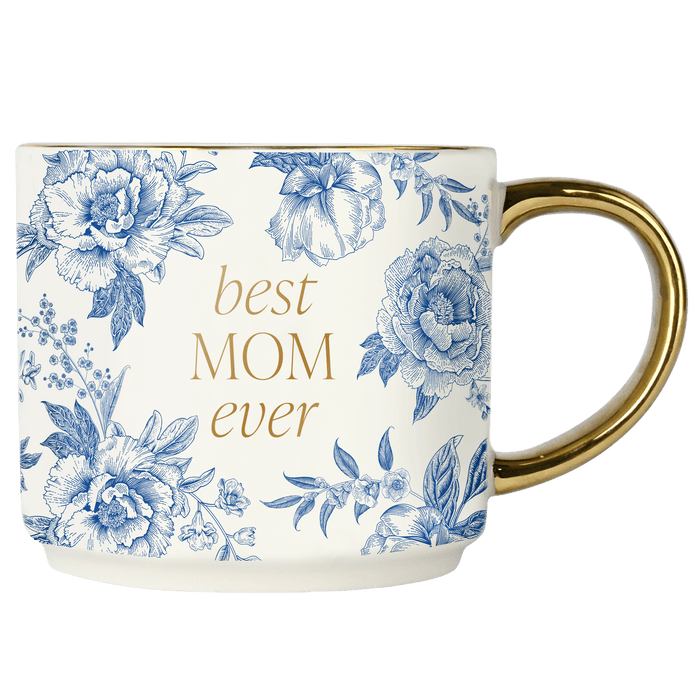Best Mom Ever Coffee Mug (gold handle)
