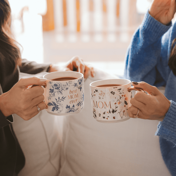 Best Mom Ever Coffee Mug (gold handle)