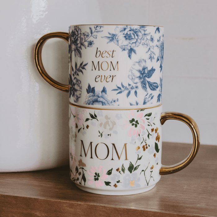 Best Mom Ever Coffee Mug (gold handle)
