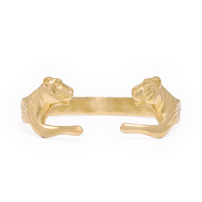 Bianca Tiger Cuff Bangle Brass Cuff