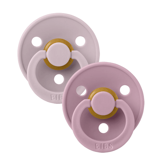 BIBS 2 Pack Round Natural Rubber Pacifier