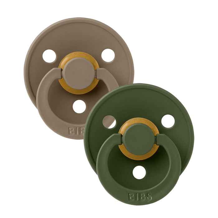 BIBS 2 Pack Round Natural Rubber Pacifier