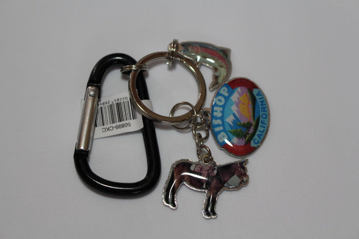 Bishop CA Charm Keychain