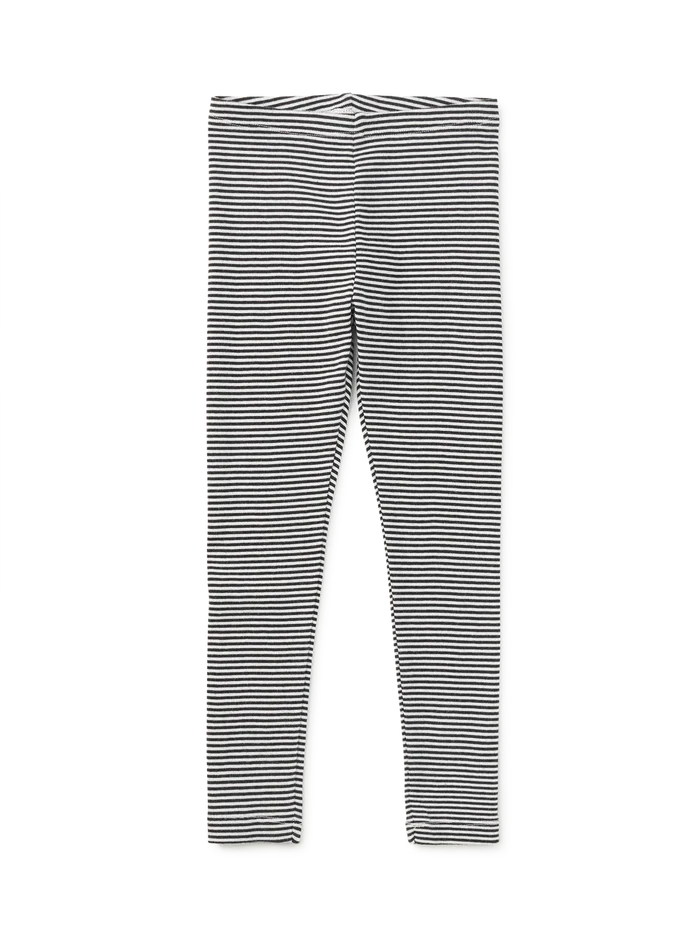 Black and White Striped Leggings