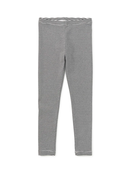 Black and White Striped Leggings