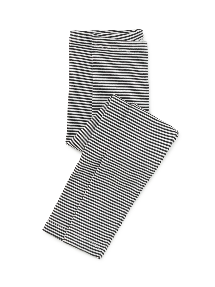 Black and White Striped Leggings