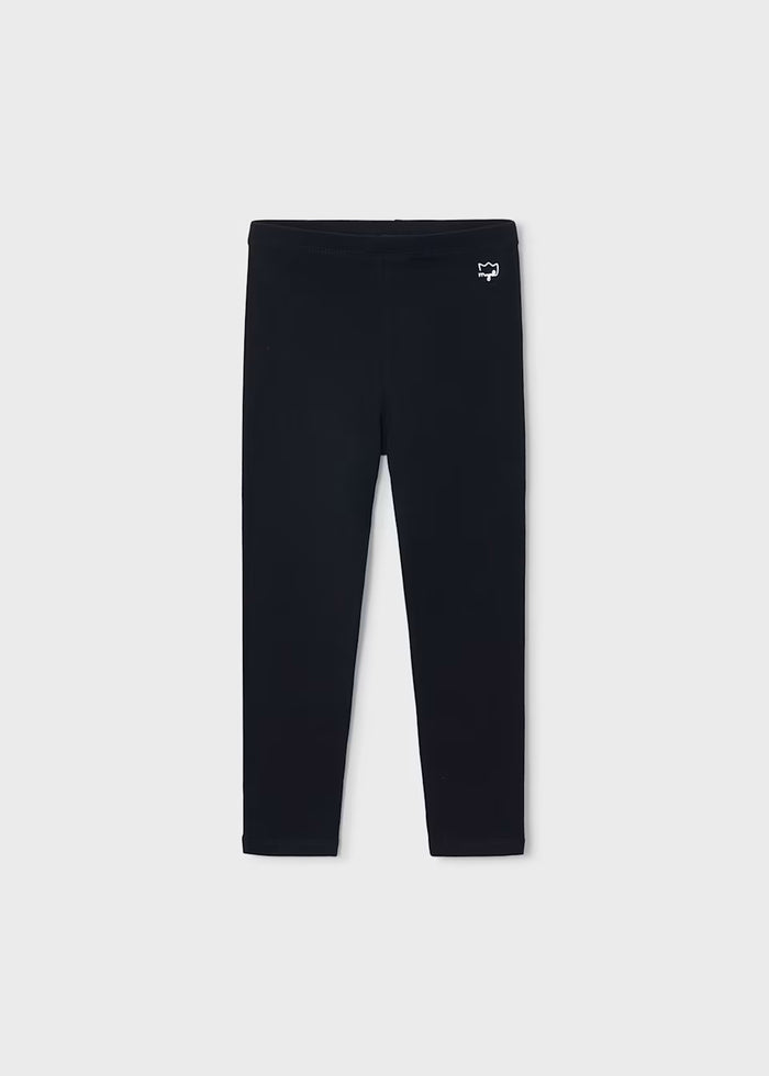 Black Basic Knit Leggings