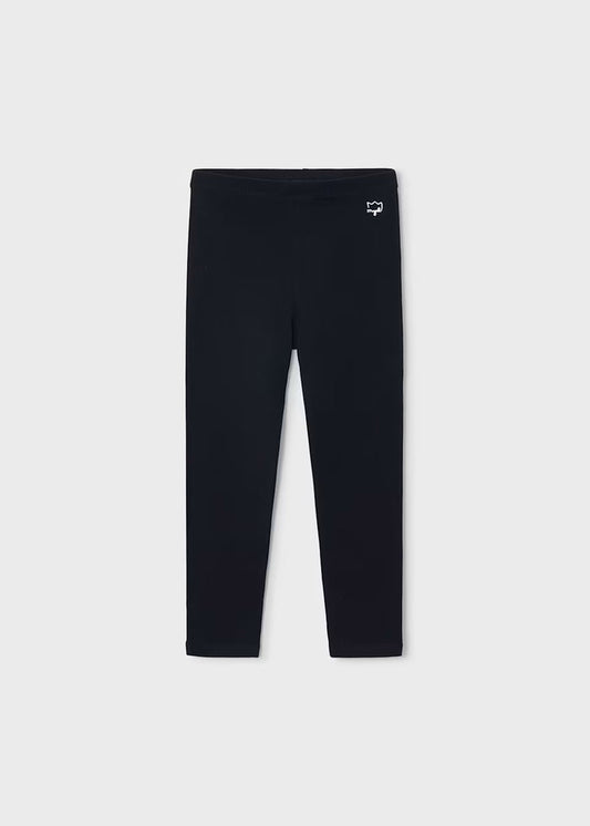 Black Basic Knit Leggings