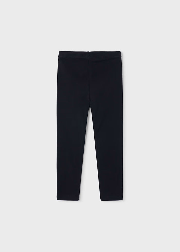 Black Basic Knit Leggings