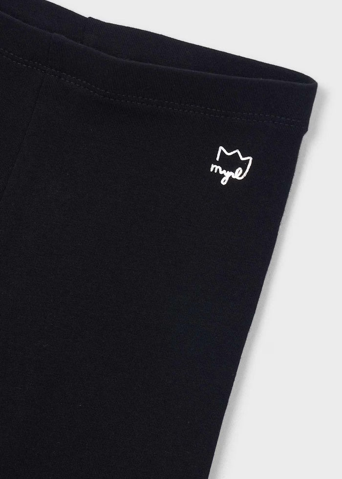Black Basic Knit Leggings