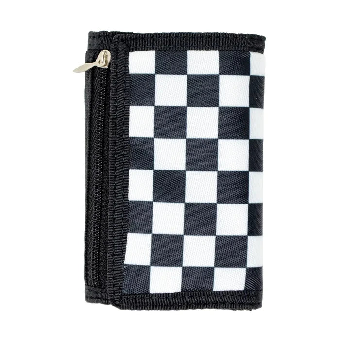Black Checkered Wallet