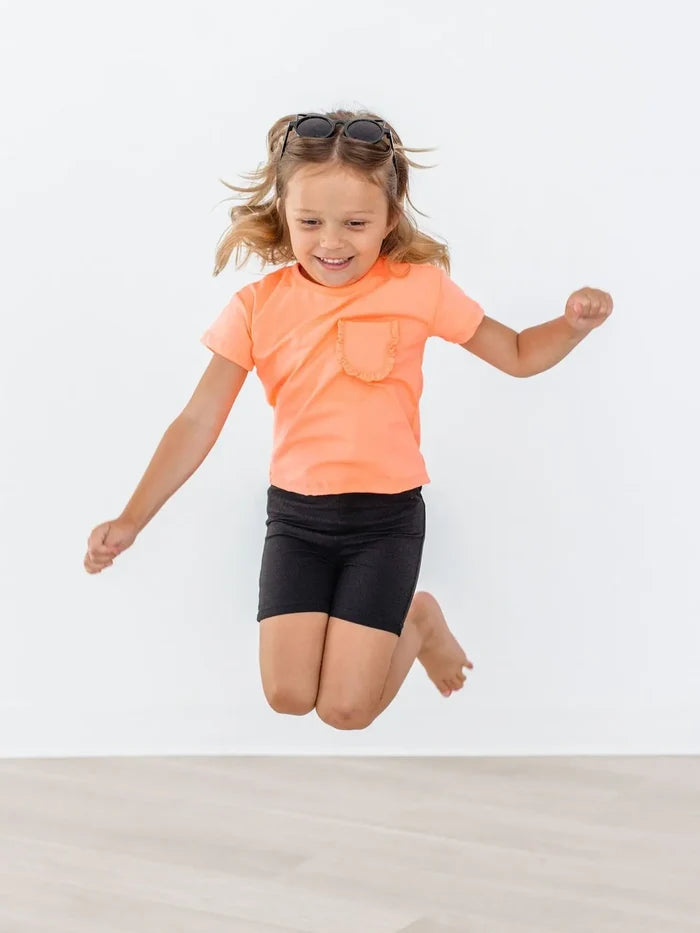 Black Twirl Shorts